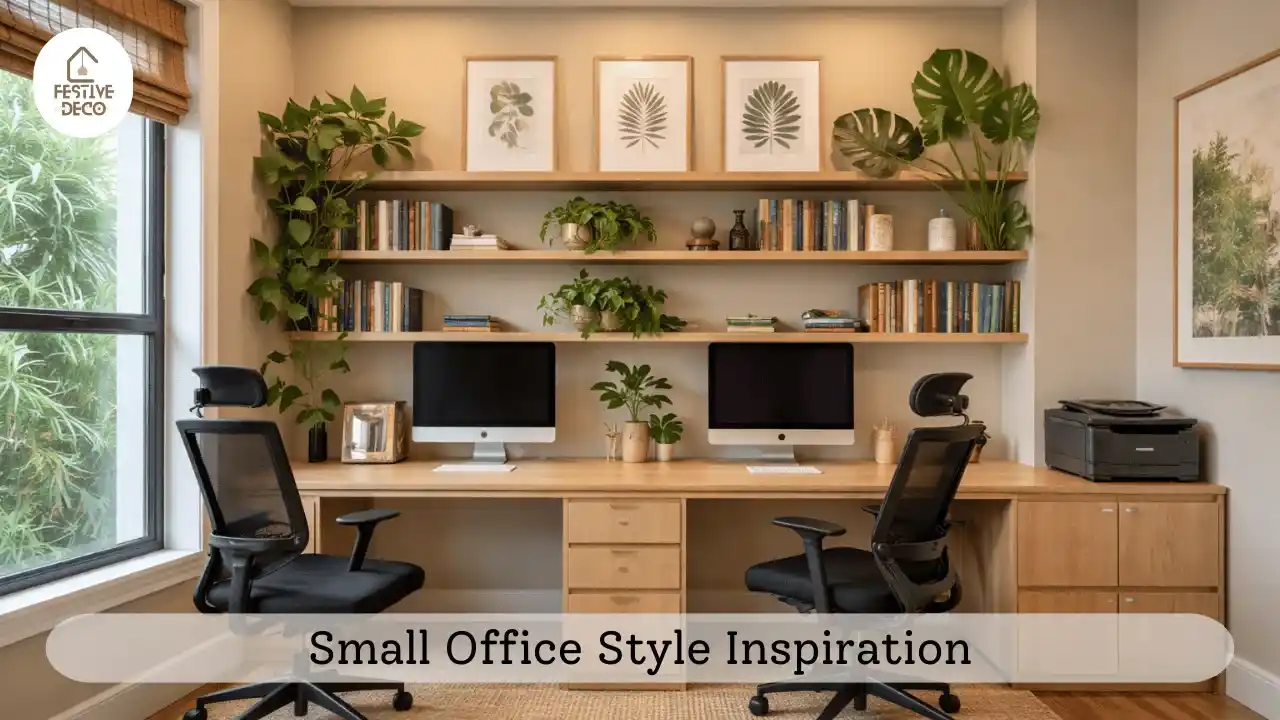 A collage of small home office ideas for apartments showing various space‑saving layouts and stylish interior decor.