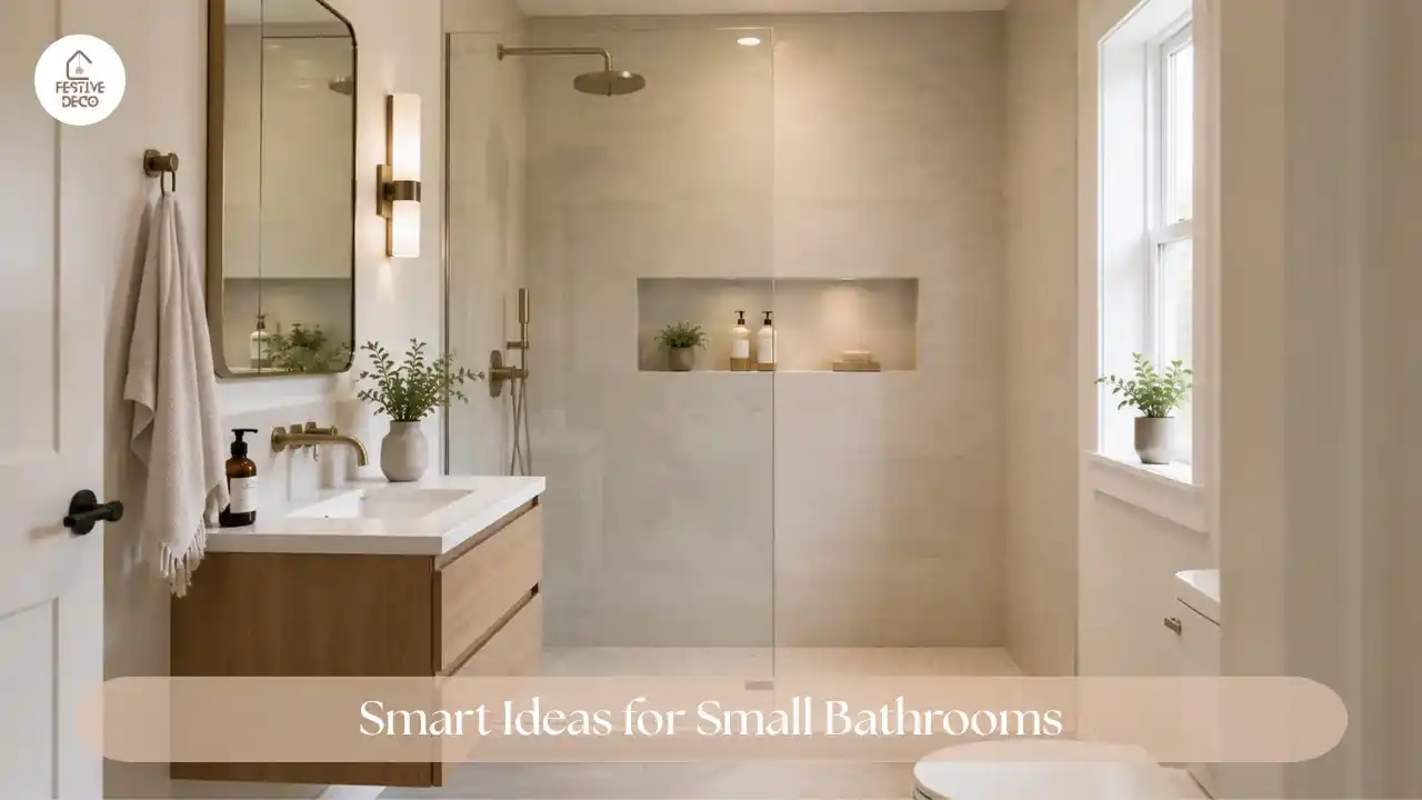 Modern walk-in shower design with clear glass and neutral finishes in a stylish bathroom.